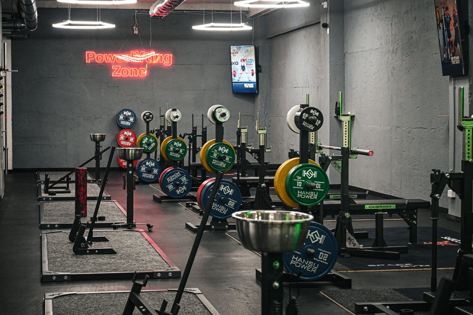 The PowerCorps Gym powerlifting floor