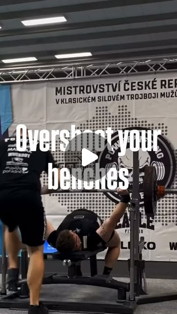 Overshoot your benches.
